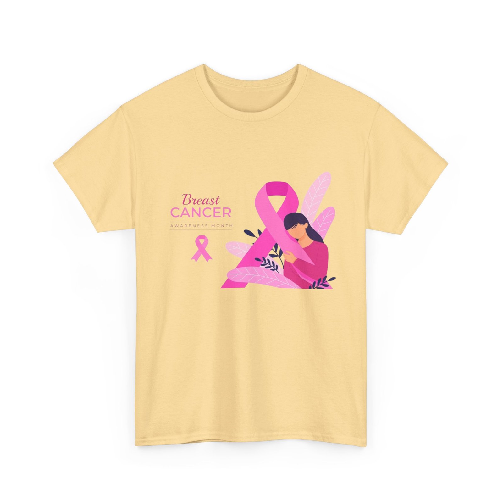 Breast Cancer Awareness Unisex Heavy Cotton Tee - Image 15