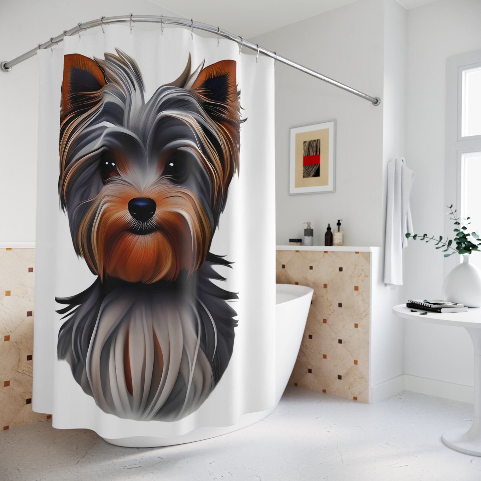 Shower Curtains Dog Lover Terrier - Image 4