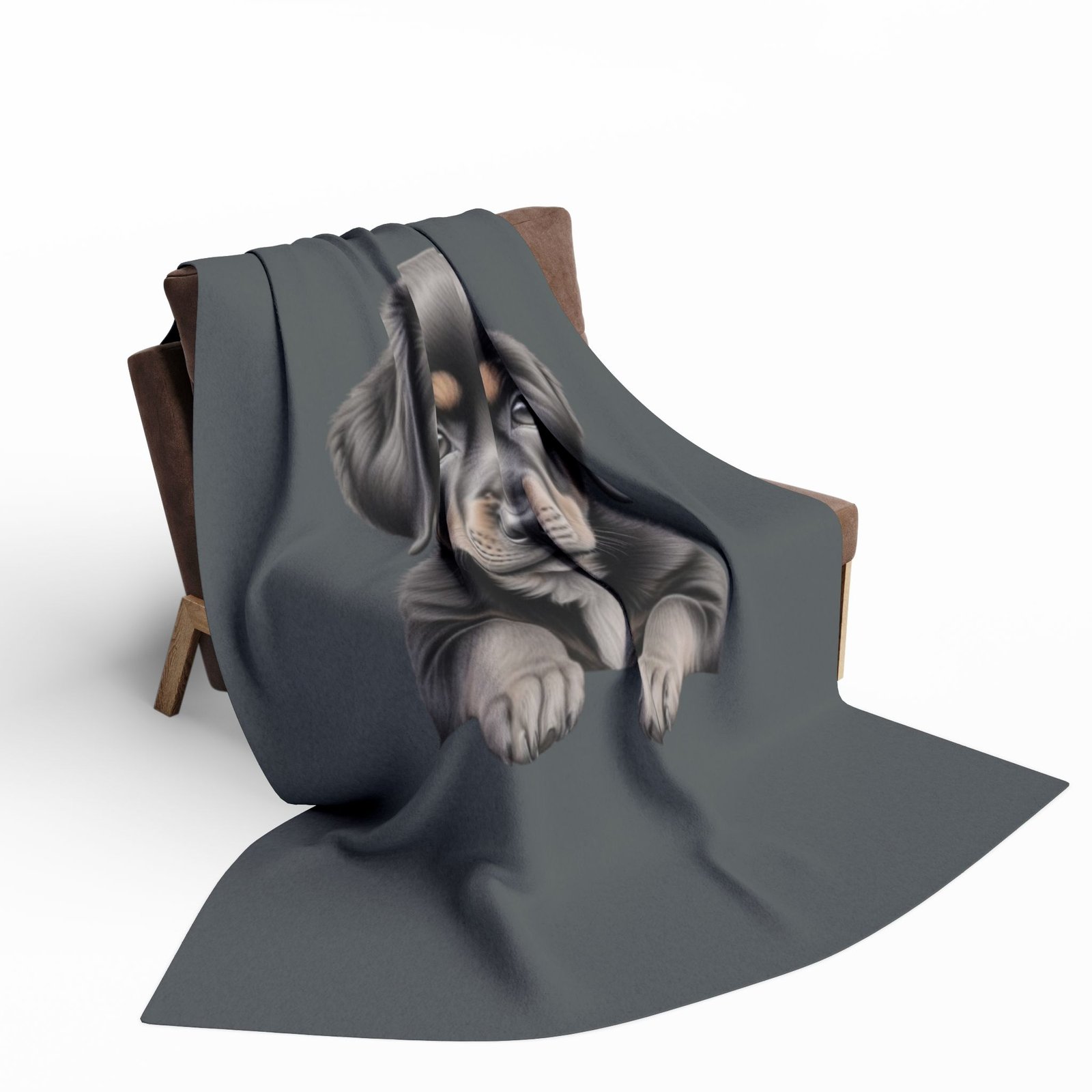 Rottweiller Puppy Arctic Fleece Blanket - Image 12