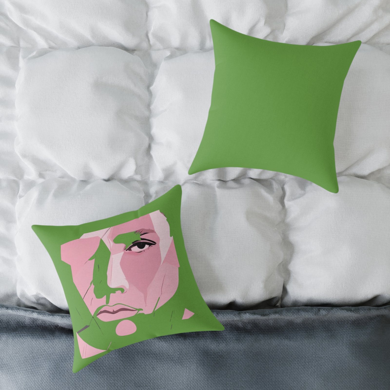 Abstract Square Poly Canvas Pillow - Image 8