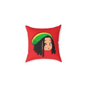 Jamaica Reggae Rasta Music Spliff Cannabis  Square Poly Canvas Pillow 08