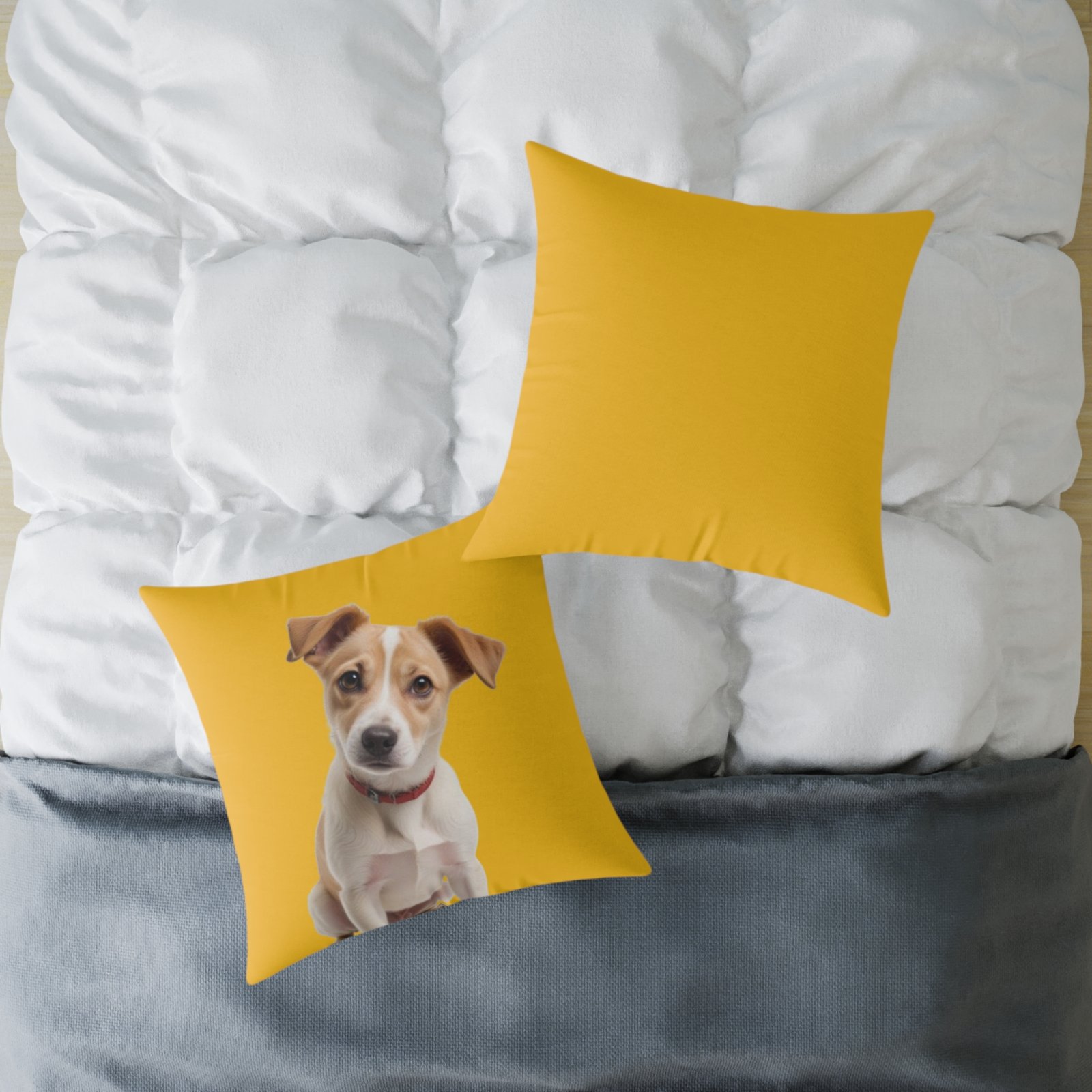 Jack Russell Square Poly Canvas Pillow - Image 16