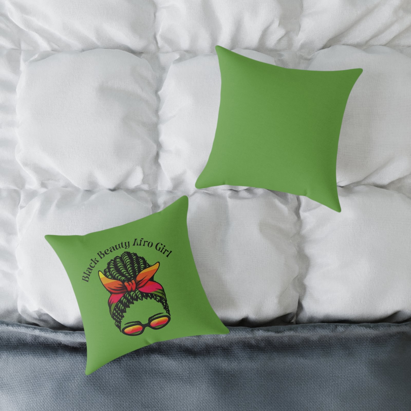 Jamaica Reggae Rasta Music Spliff Cannabis Square Poly Canvas Pillow 08 - Image 4