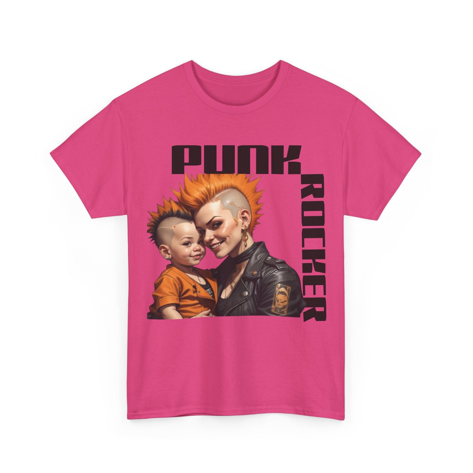 Punk Mother Daughter Father Son Grandparents Grandkids Matching Unisex Heavy Cotton Tee - Image 67