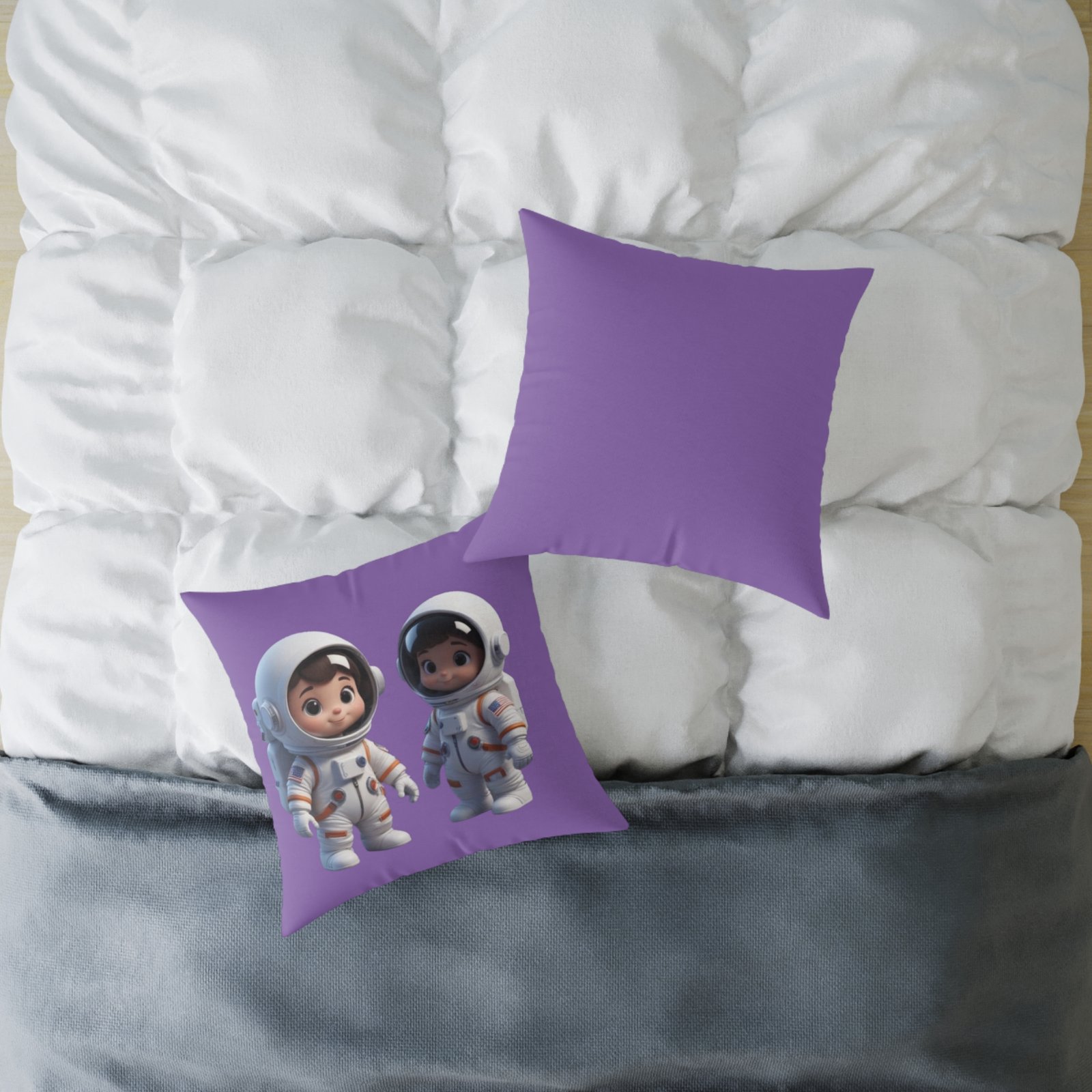 Astronauts Square Poly Canvas Pillow 08 - Image 12