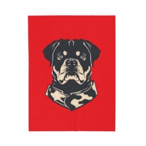Terrier Dog Custom Dog Portrait Velveteen Plush Blanket | Cozy Pet Lover Gift