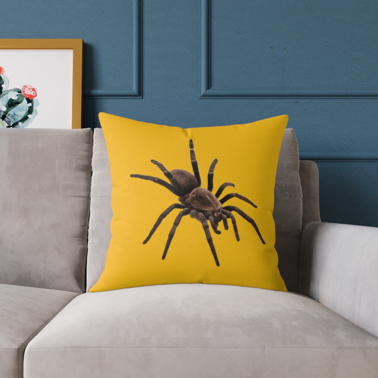 Spider Square Poly Canvas Pillow - Image 11