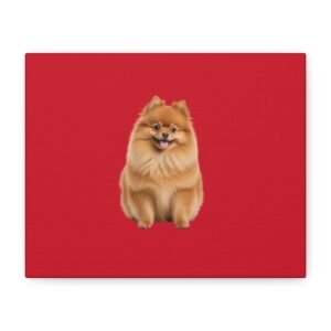 Pomeranian Dog Canvas Art - 1.25" Stretched Matte Print for Pet Lovers