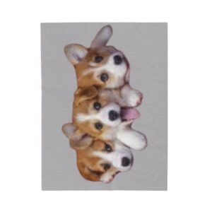 Terrier Dog Custom Dog Portrait Velveteen Plush Blanket | Cozy Pet Lover Gift