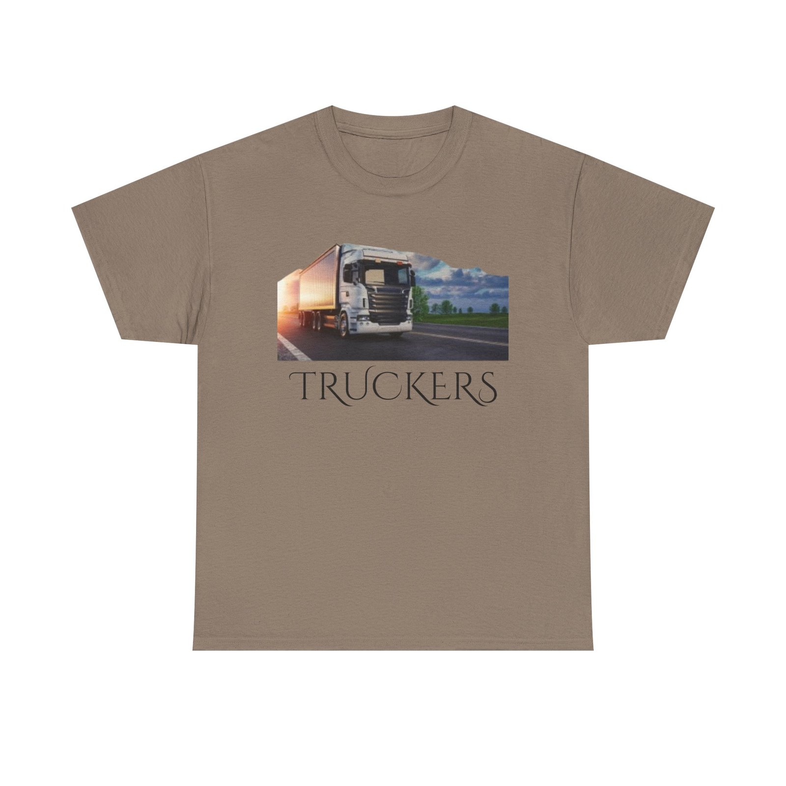 Truckers Lorry Transport Truckers Lorry Unisex Heavy Cotton Tee - Truckers Life, Casual Tee, Truck Driver Gift, Travel Apparel, Road Trip Shirt, Everyday Comfort - Image 9