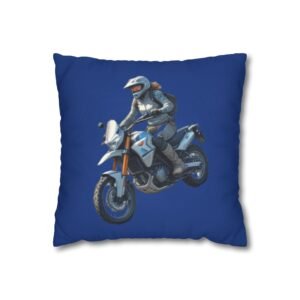Scrambling Bikes Square Poly Canvas Pillowcase