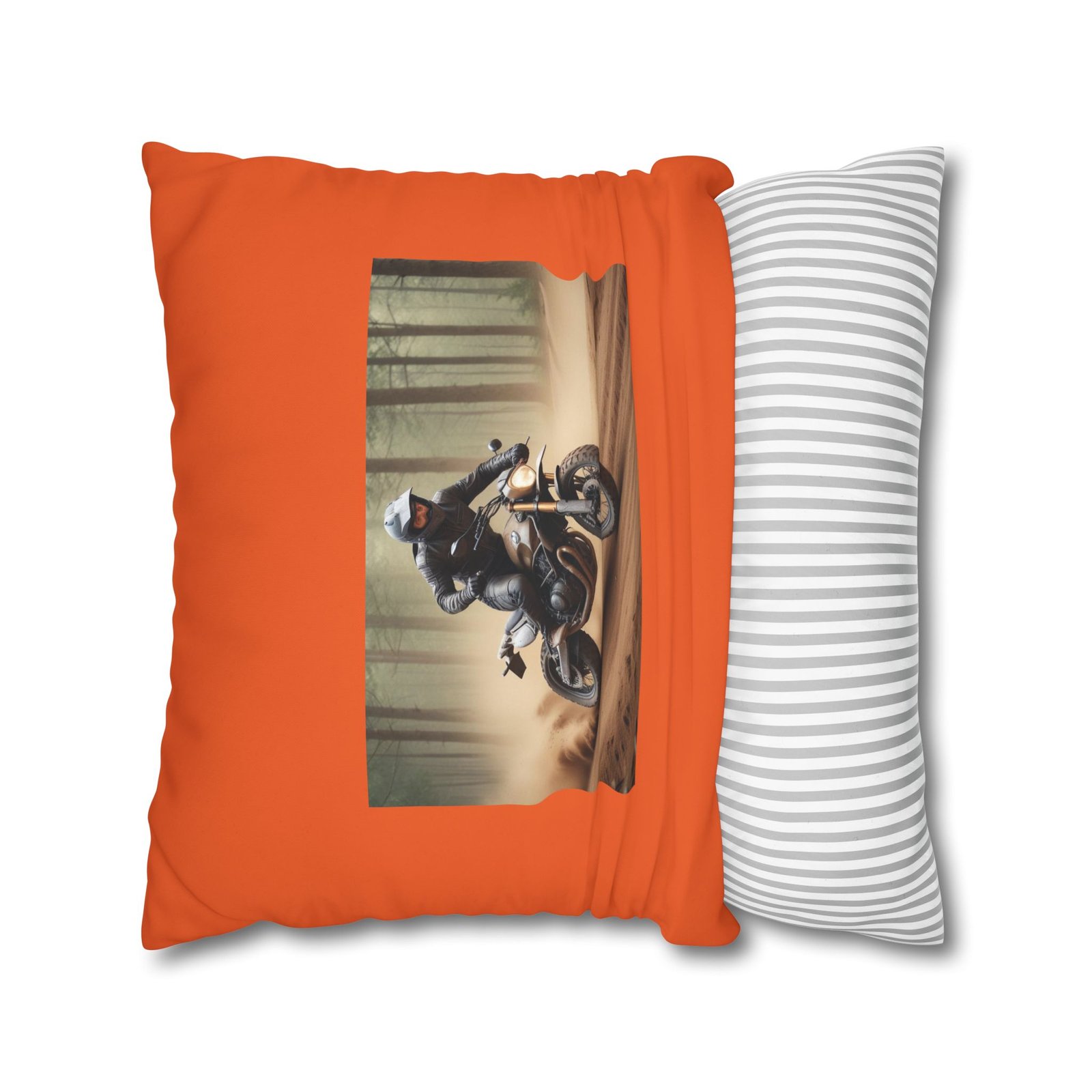 Scrambling Bikes Square Poly Canvas Pillowcase - Image 14