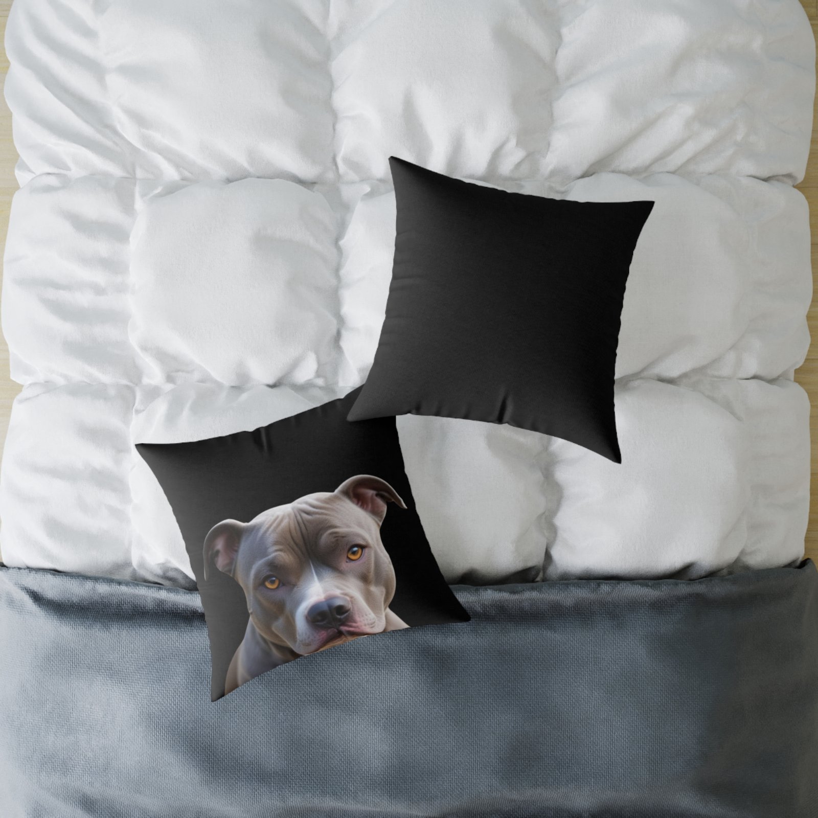 Staffordshire Bull Terrier Square Poly Canvas Pillow - Image 12