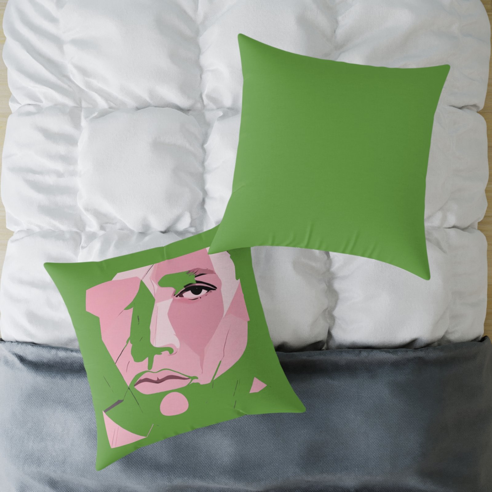 Abstract Square Poly Canvas Pillow - Image 20