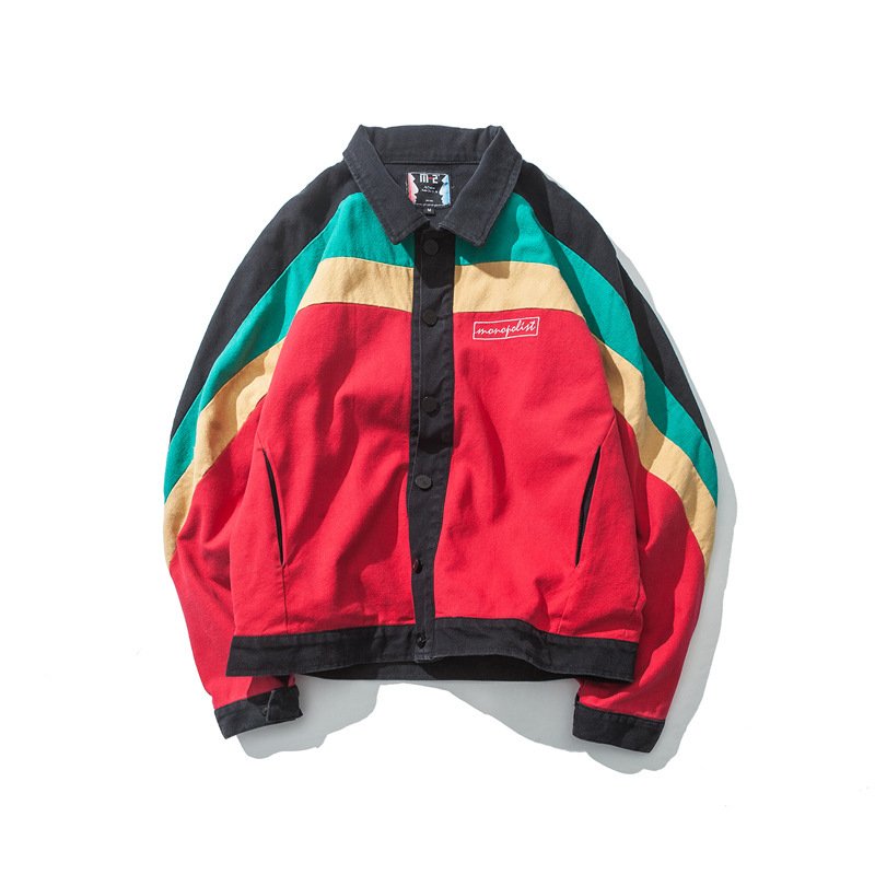 Jamaica West Coast Embroidered Lapel Jacket Neutral Jacket - Image 3