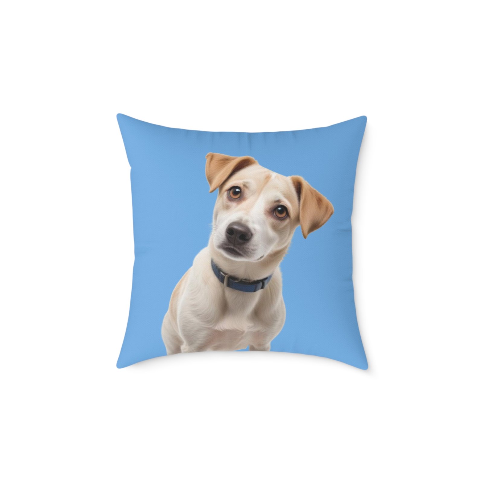 Jack Russell Square Poly Canvas Pillow - Image 9