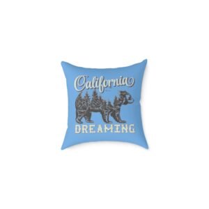 California Dreaming Square Poly Canvas Pillow