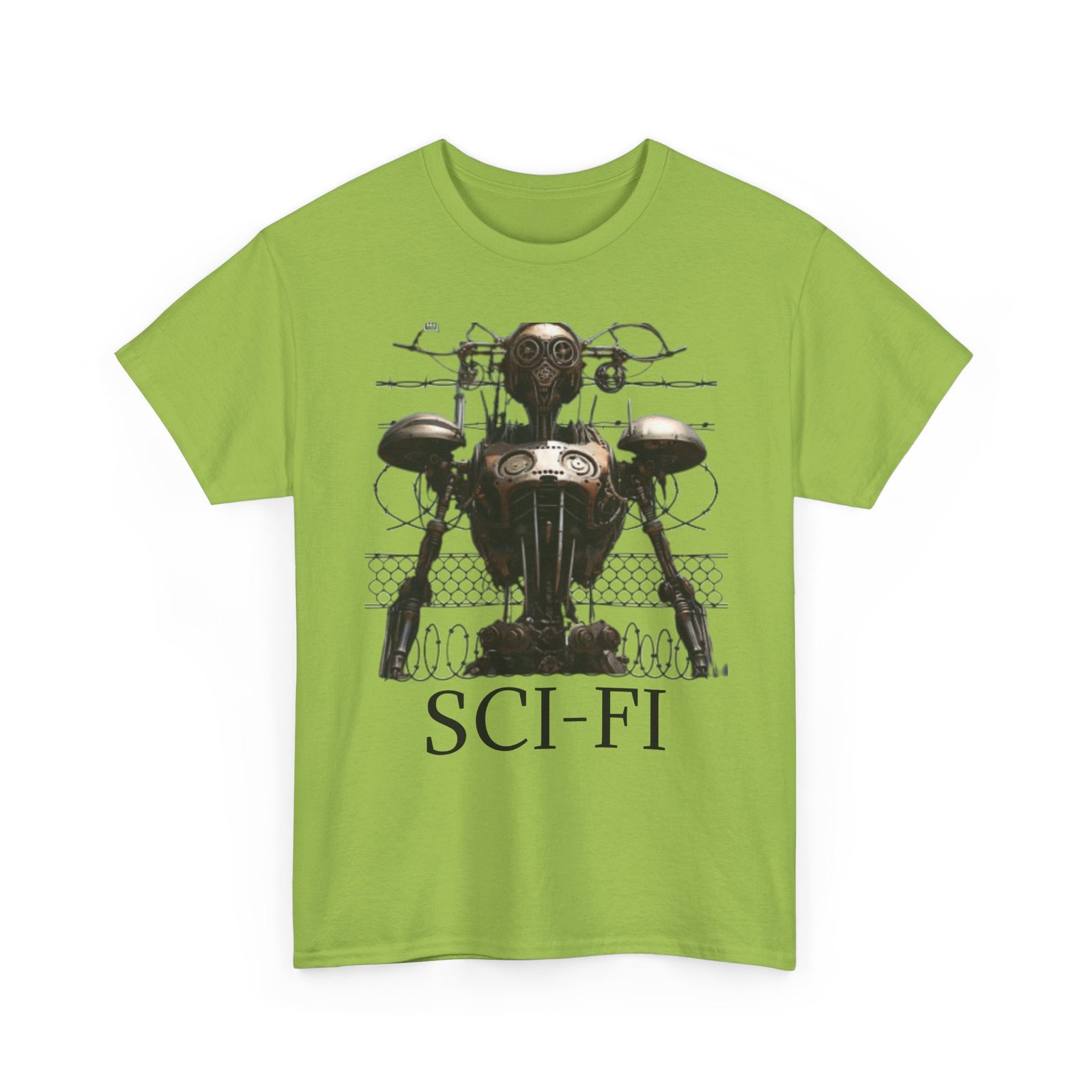 Sci-Fi Robot Futuristic Tee, Unisex Cotton T-Shirt, Geeky Clothing, Perfect Gift for Sci-Fi Lovers, Casual Wear, Unique Graphic Tee - Image 35