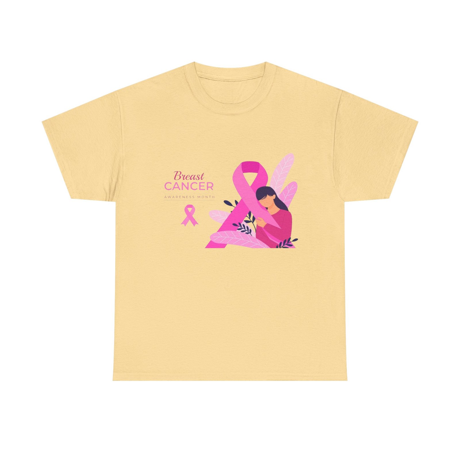 Breast Cancer Awareness Unisex Heavy Cotton Tee - Image 13
