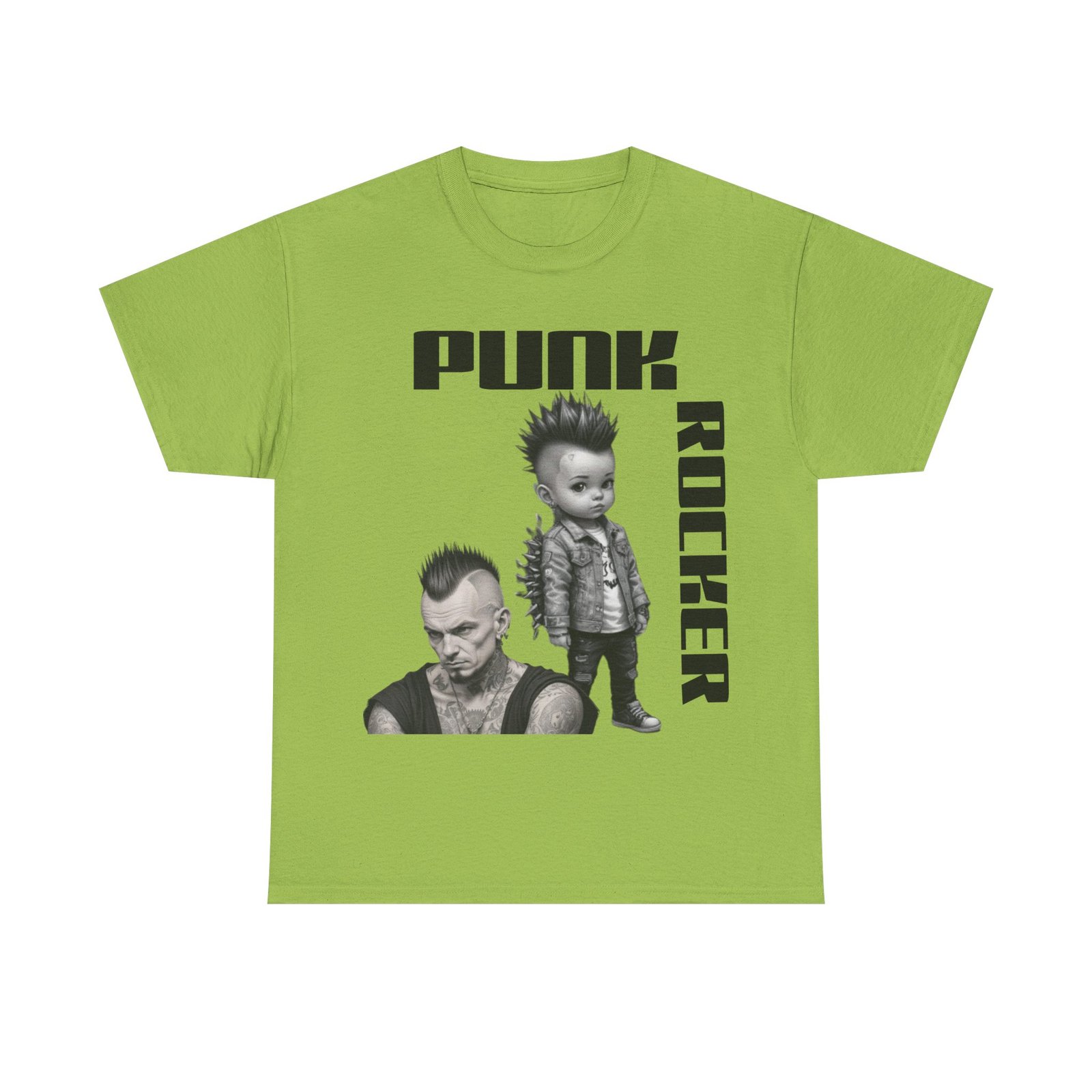 Punk Mother Daughter Father Son Grandparents Grandkids Matching Unisex Heavy Cotton Tee - Image 41
