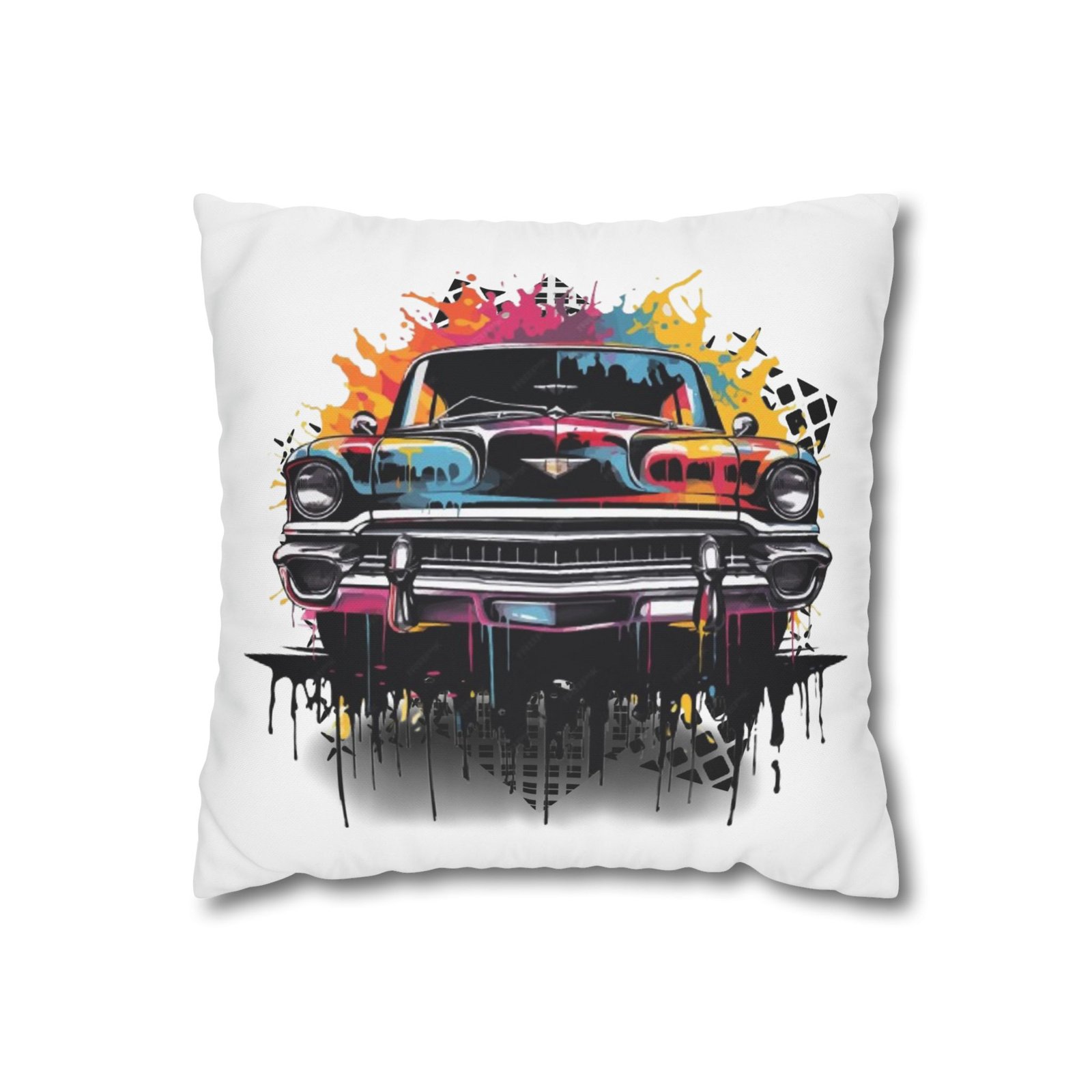 Gangster Square Poly Canvas Pillowcase