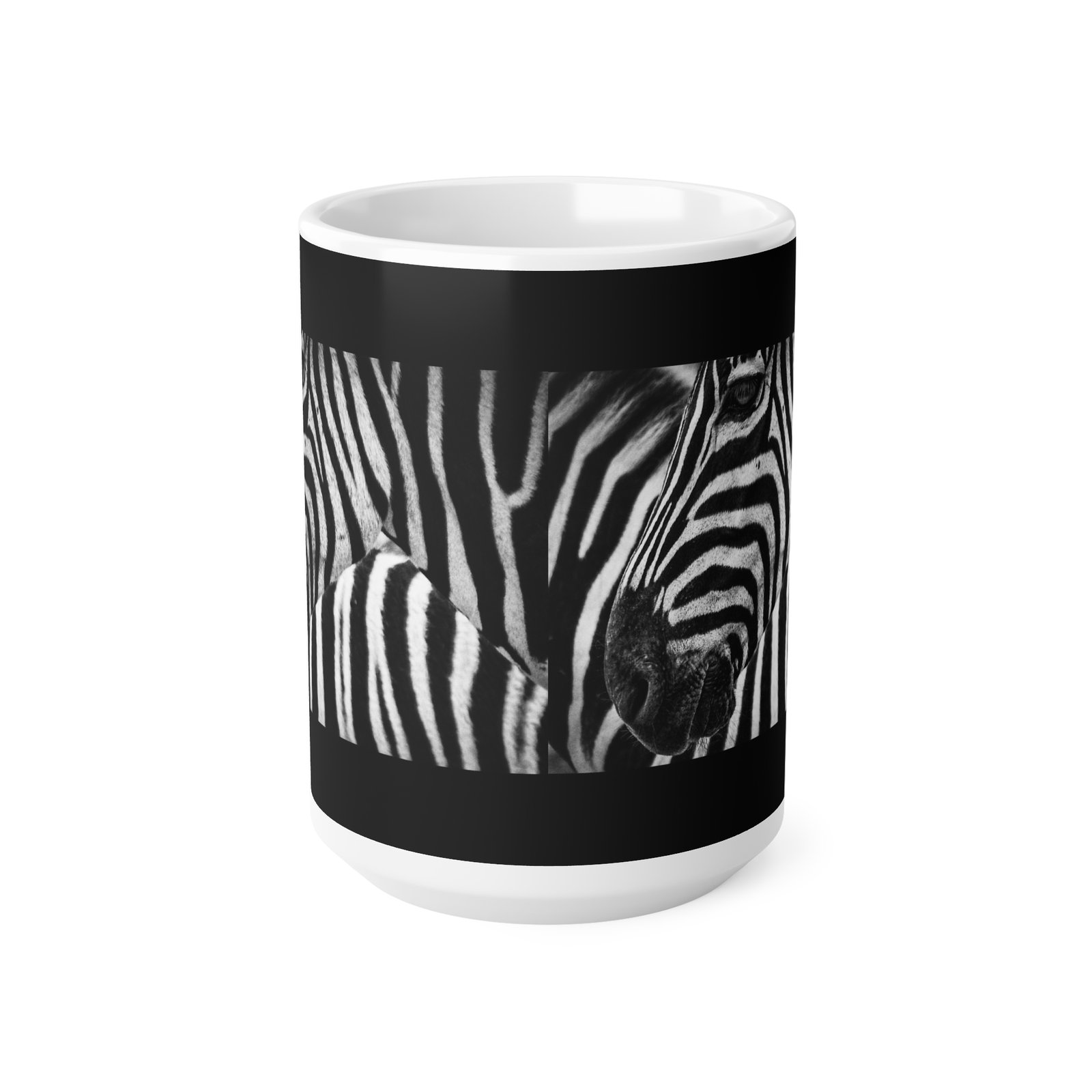 Zebra Print Ceramic Coffee Cups, 11oz, 15oz - Image 5