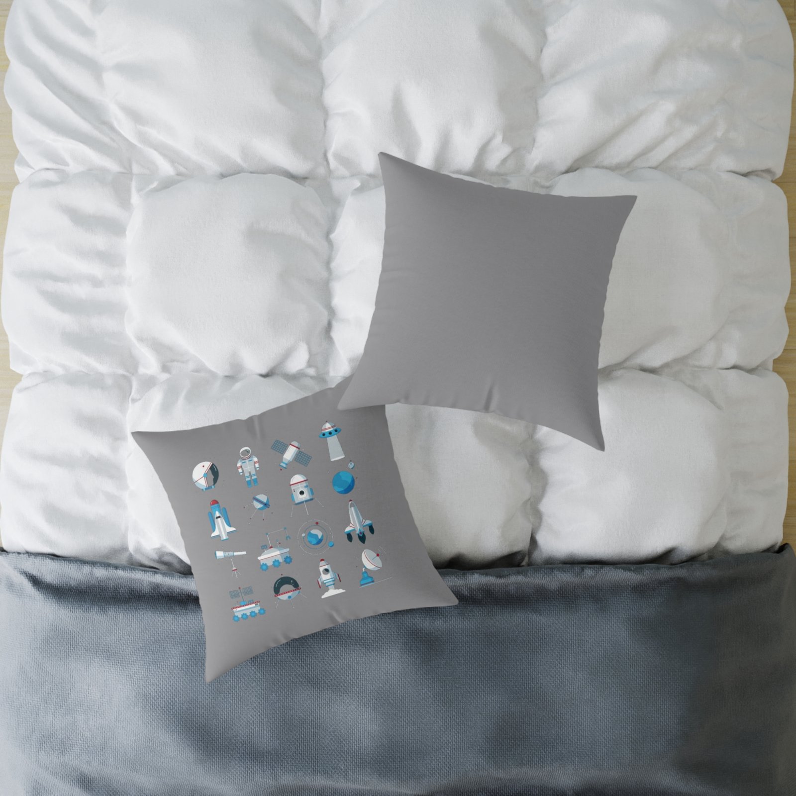 Outer Space Square Poly Canvas Pillow - Image 12