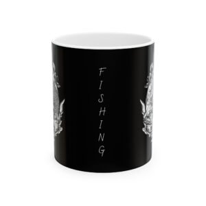 Fishing Fish Water Sports Ceramic Mug - Perfect for Coffee Lovers, Floral Art, Home Decor, Gift Ideas, 11oz, 15oz