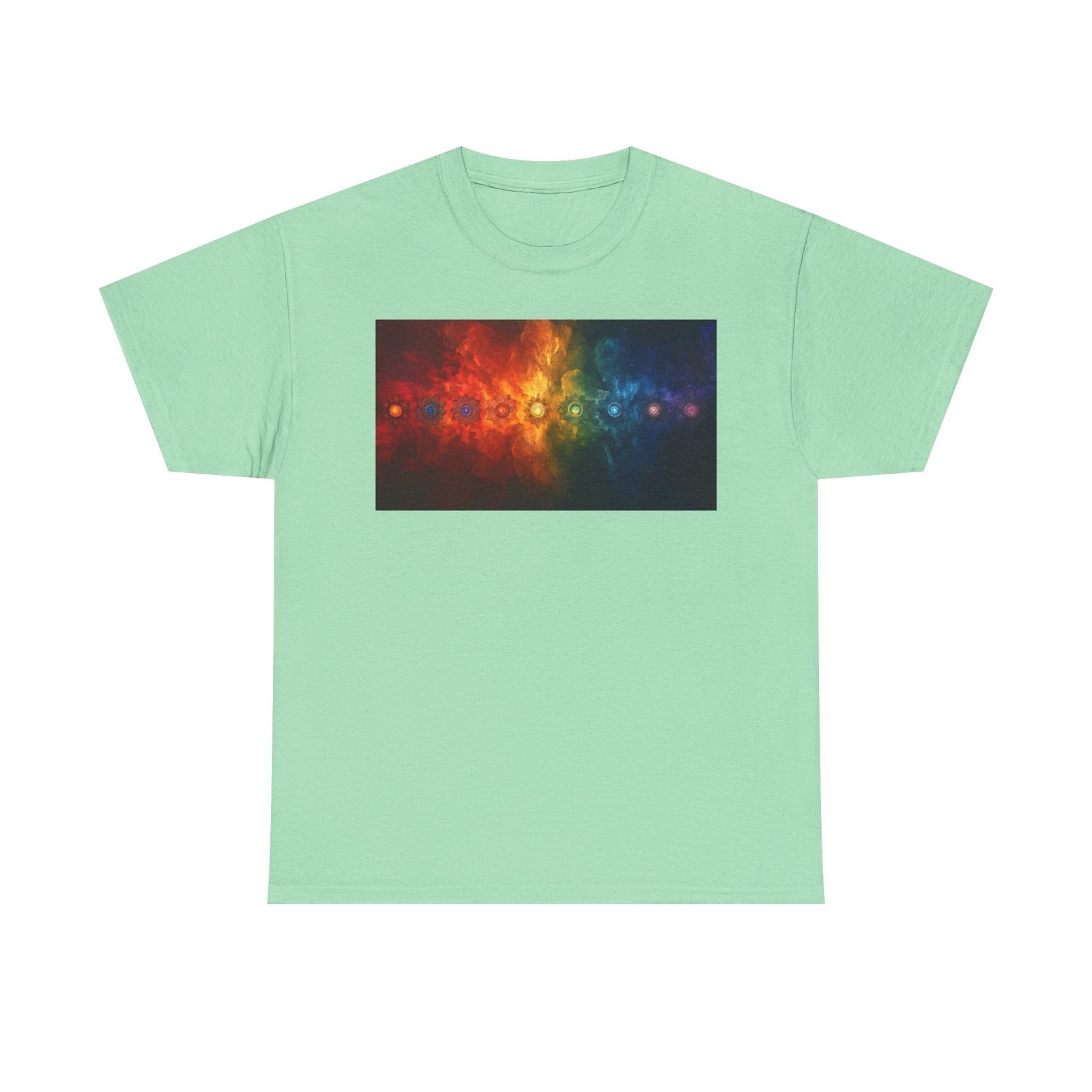 Chakras Yoga Unisex Heavy Cotton Tee - Image 45