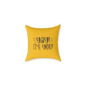 Positivity Self Help Square Poly Canvas Pillow