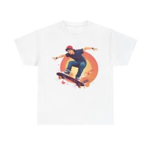 Skateboard Unisex Heavy Cotton Tee
