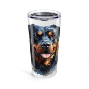 Rottweiler Dog Lover Tumbler | Green Pet Design | Perfect Gift for Animal Enthusiasts
