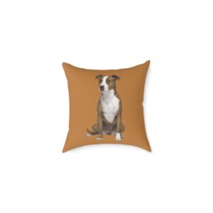 Staffordshire Bull Terrier Square Poly Canvas Pillow