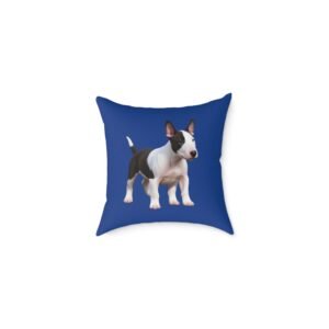 English Bull Terrier Square Poly Canvas Pillow