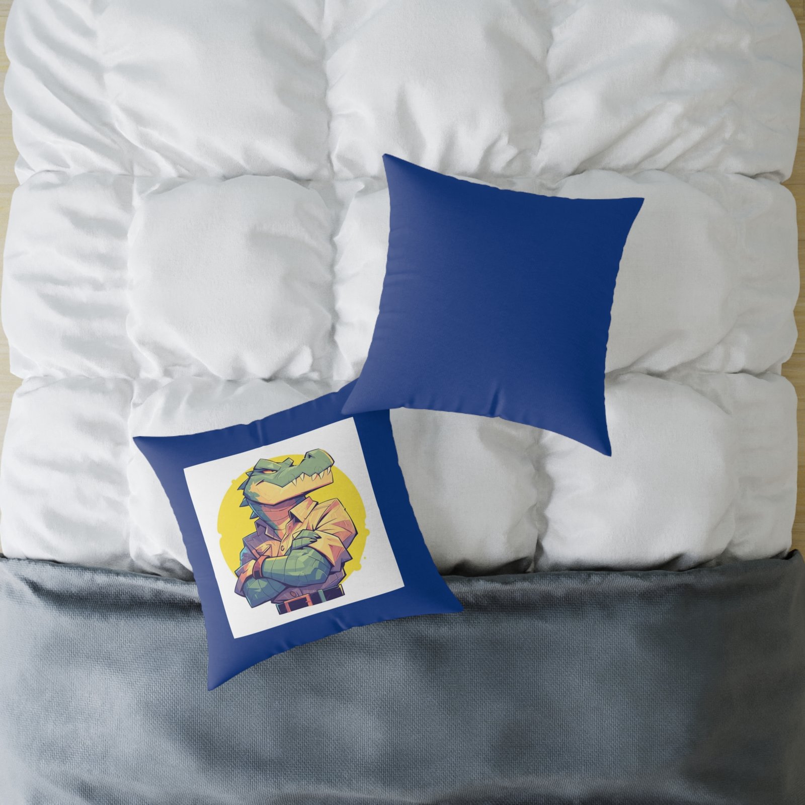 Dinassaur Square Poly Canvas Pillow - Image 12