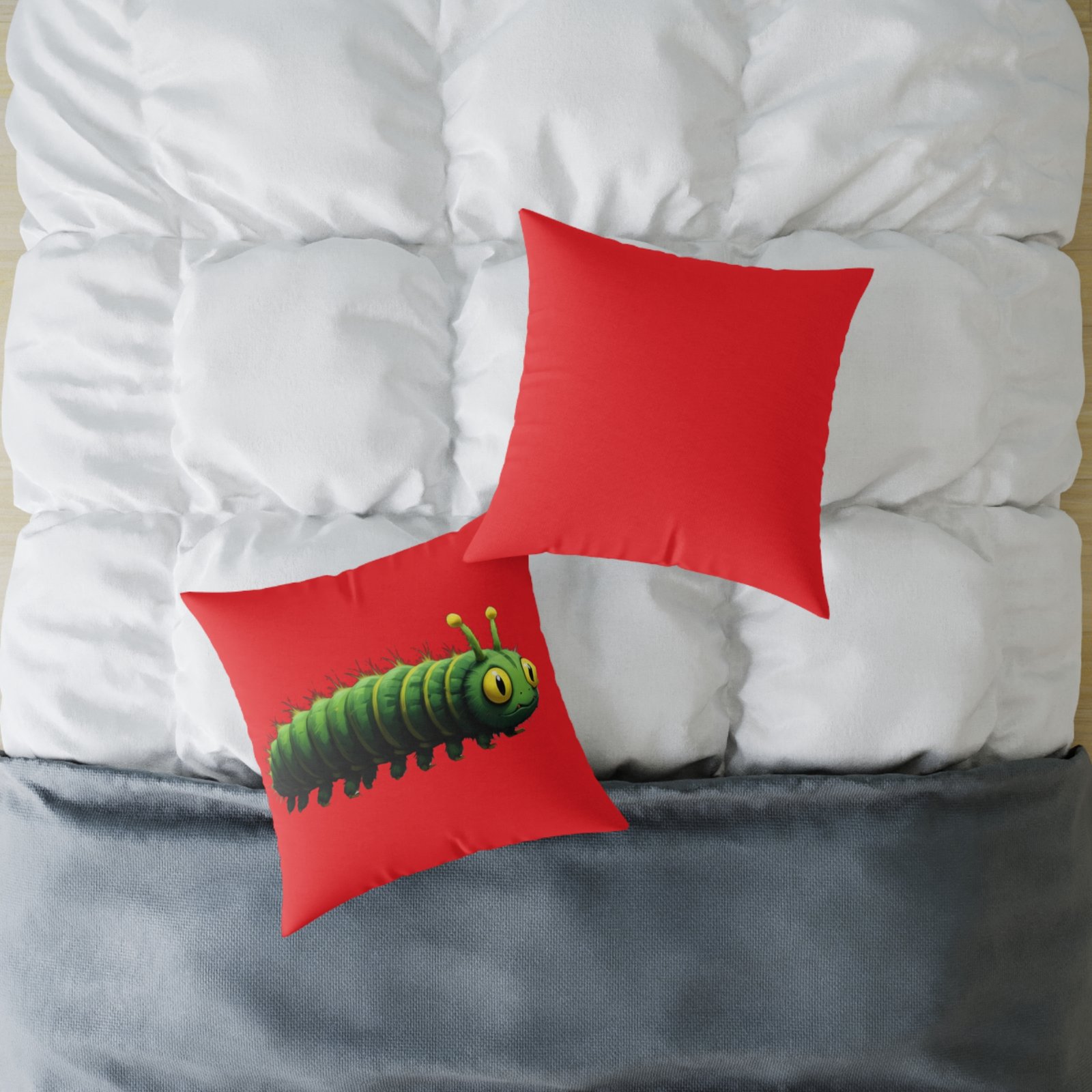 Catterpillar Square Poly Canvas Pillow - Image 12