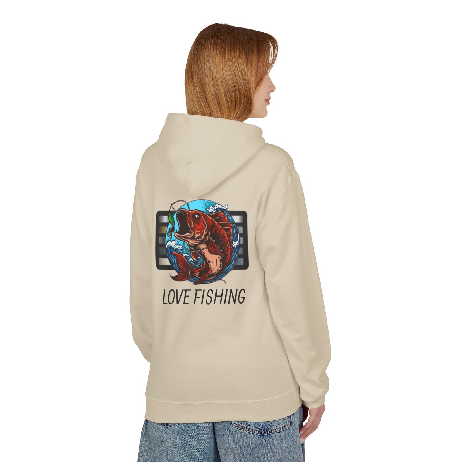 Fishing Adventure Water Sport Fleece Hoodie | Perfect Gift for Anglers, Outdoor Enthusiasts, Fishing Trips, Birthdays, and Summer - Image 12