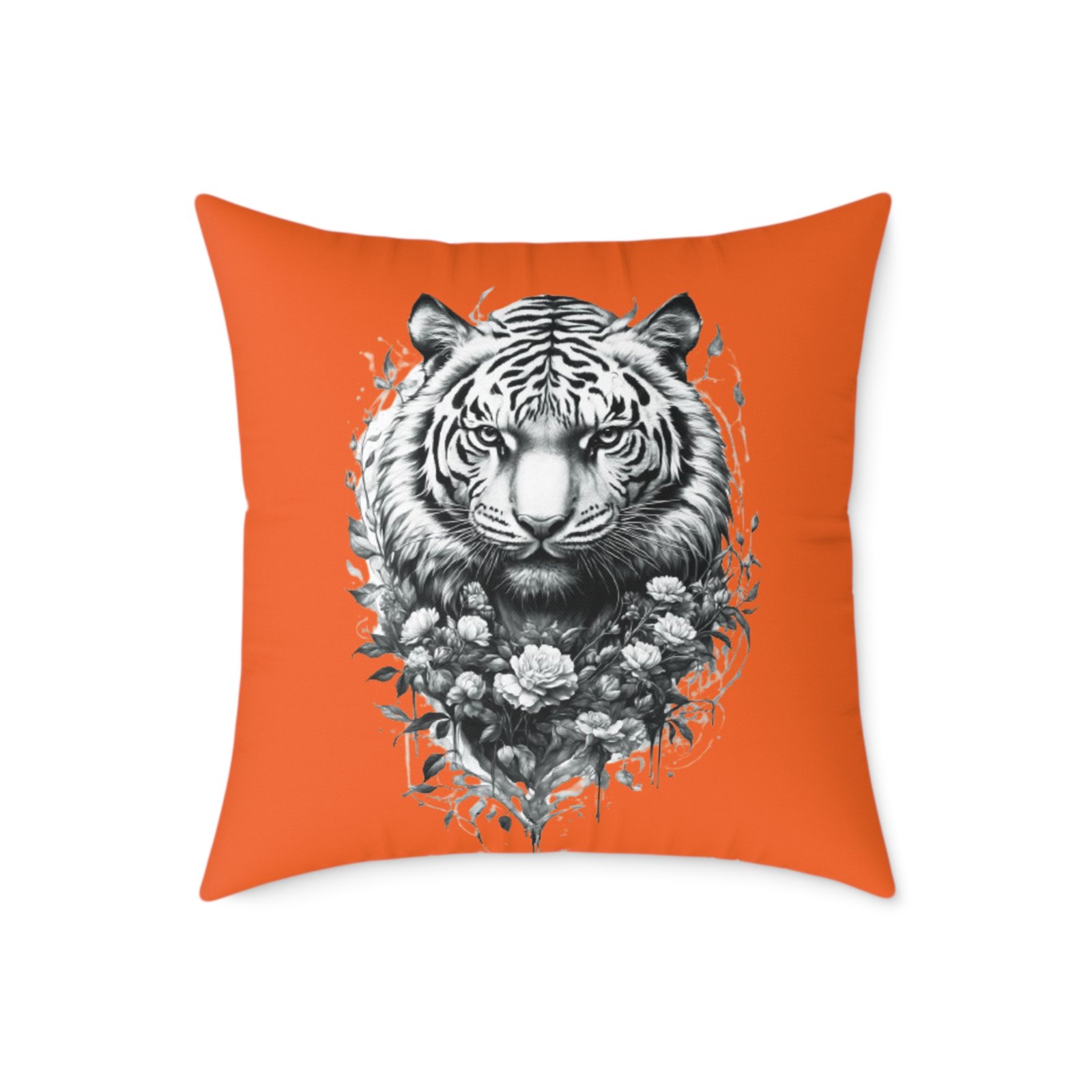 Tiger Square Poly Canvas Pillow - Image 13