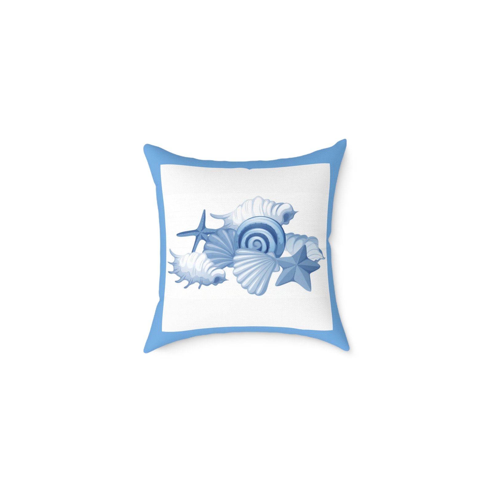 Sea shells Seaside Beach Square Poly Canvas Pillow 08
