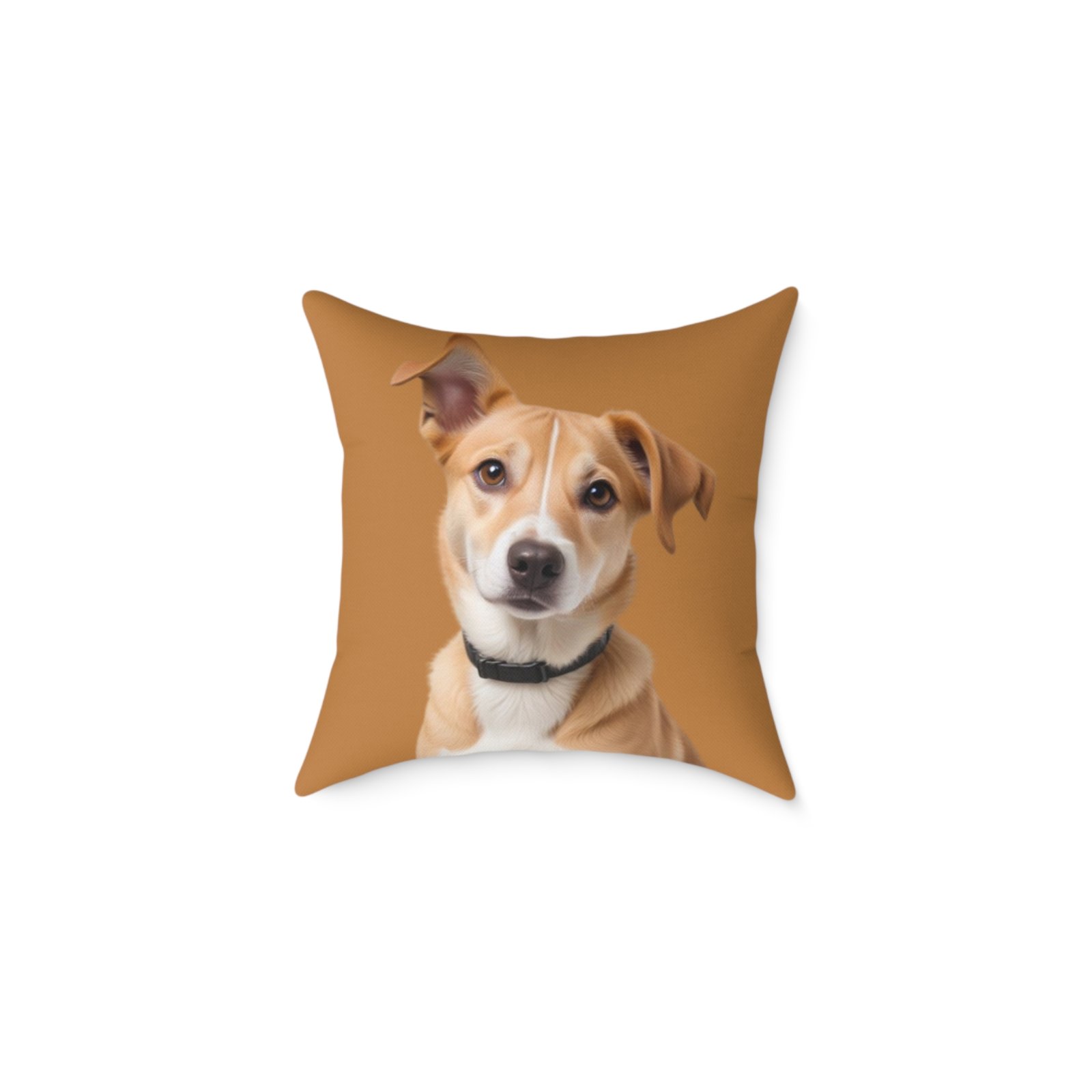 Jack Russell Square Poly Canvas Pillow - Image 5