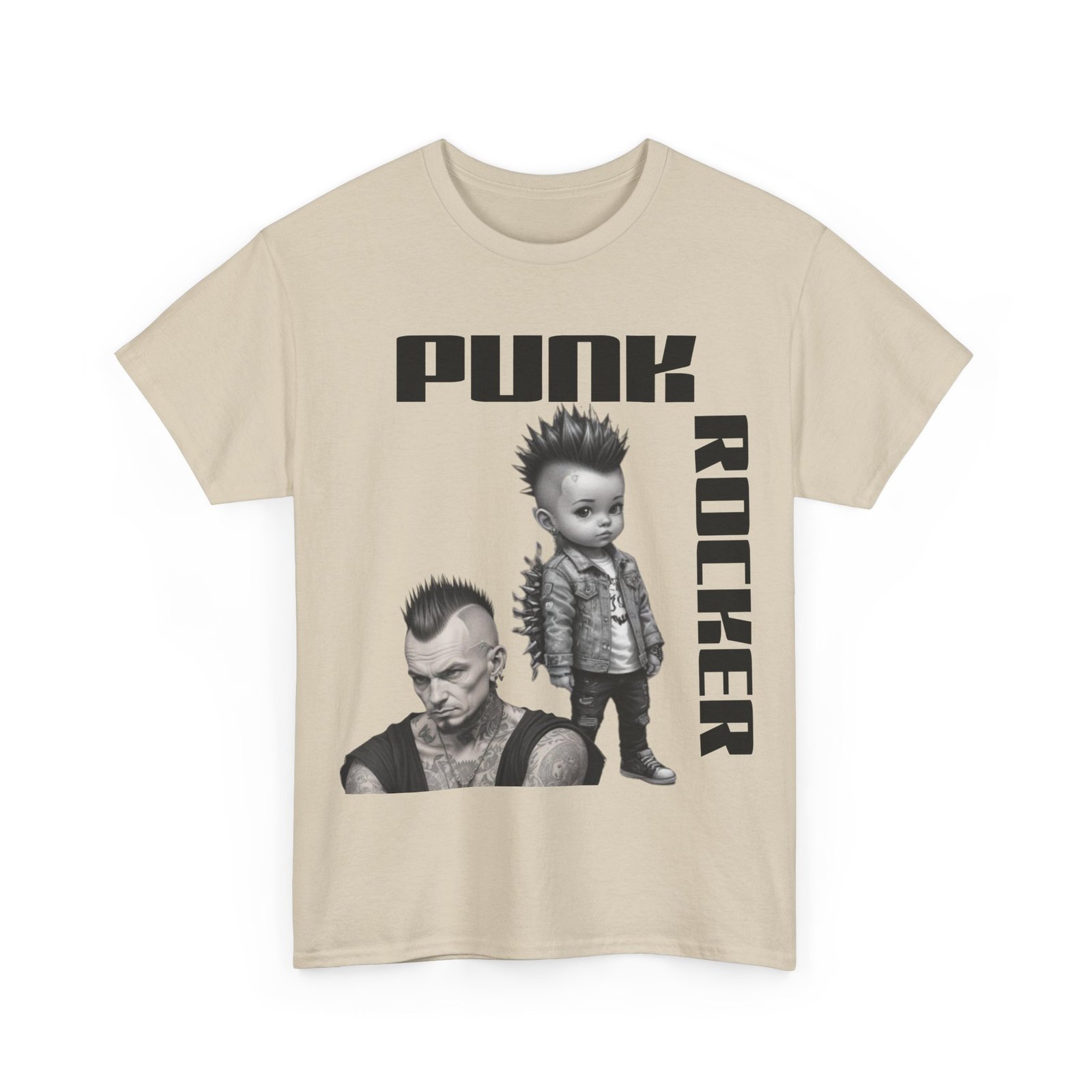 Punk Mother Daughter Father Son Grandparents Grandkids Matching Unisex Heavy Cotton Tee - Image 11