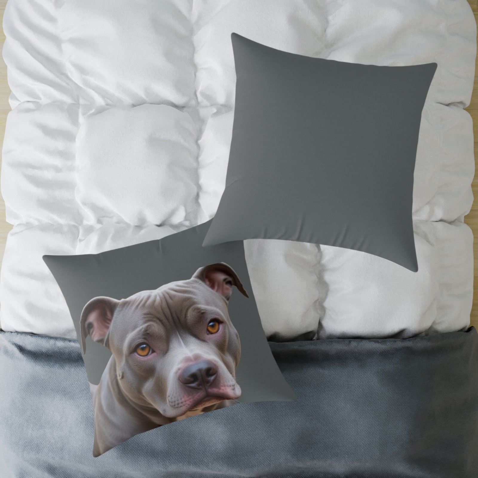 Staffordshire Bull Terrier Square Poly Canvas Pillow - Image 20