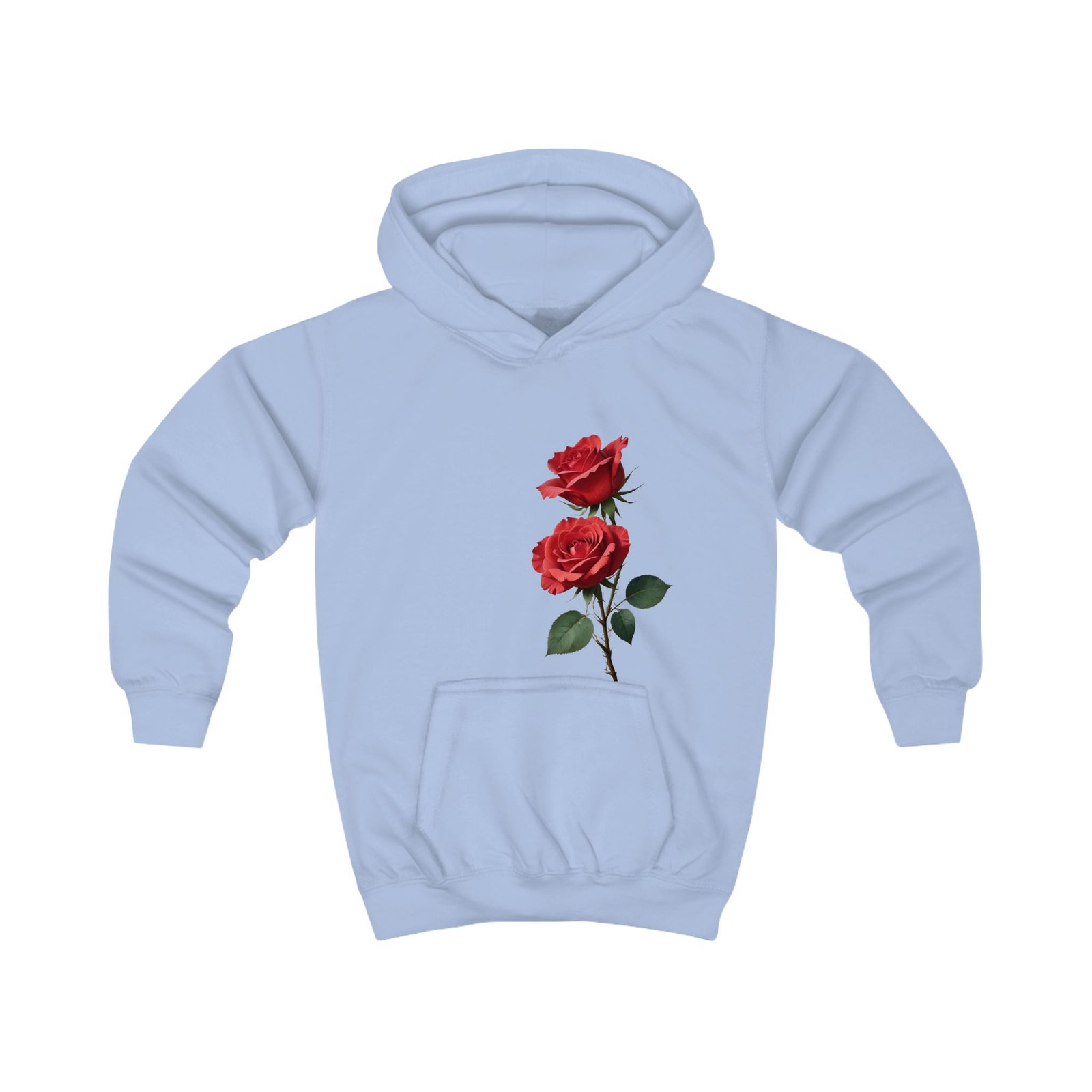 Red Roses Kids Hoodie - Image 15