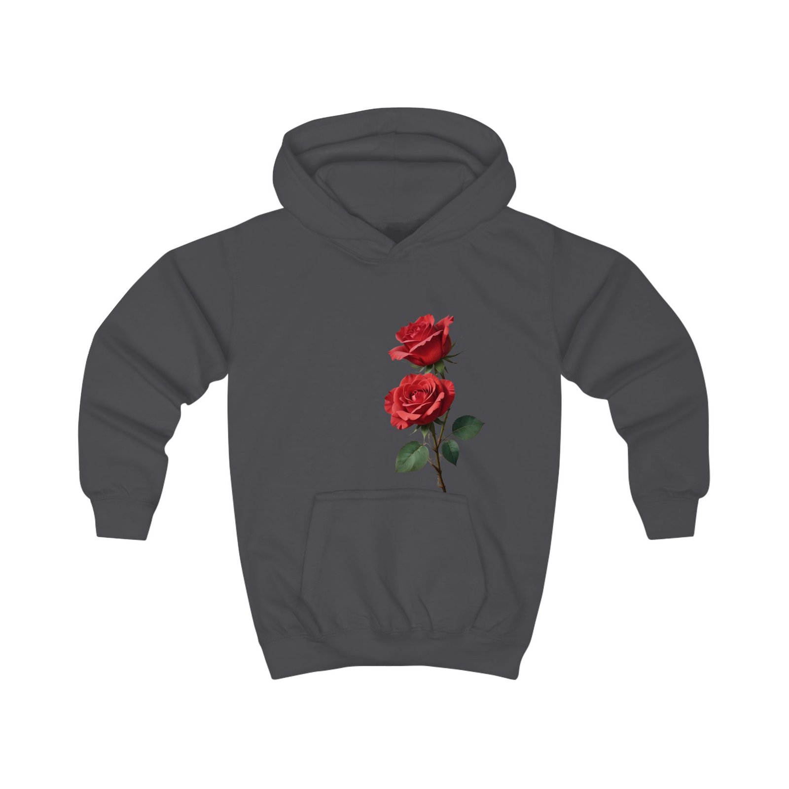 Red Roses Kids Hoodie - Image 21