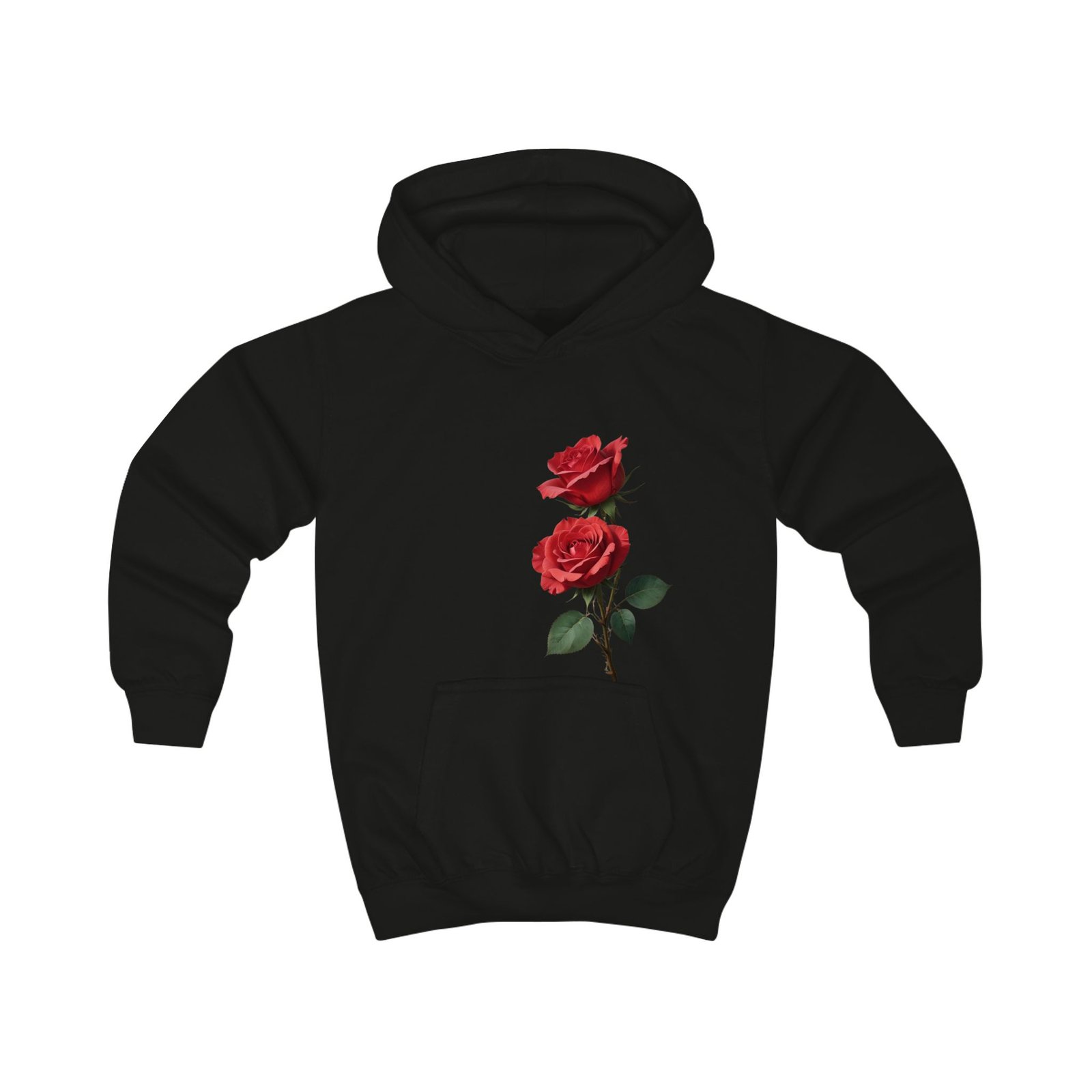 Red Roses Kids Hoodie - Image 9