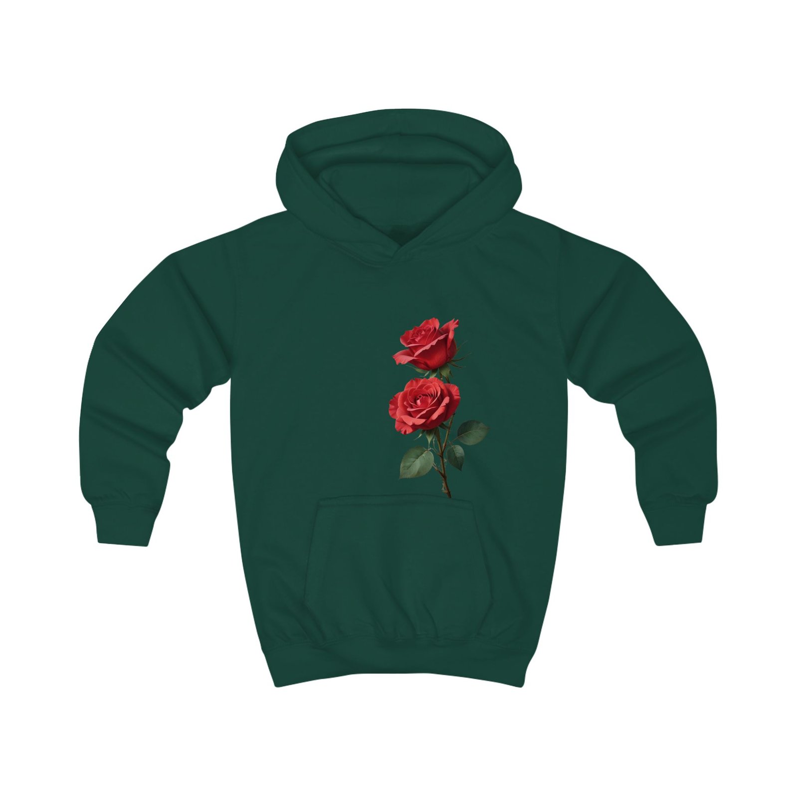 Red Roses Kids Hoodie - Image 13
