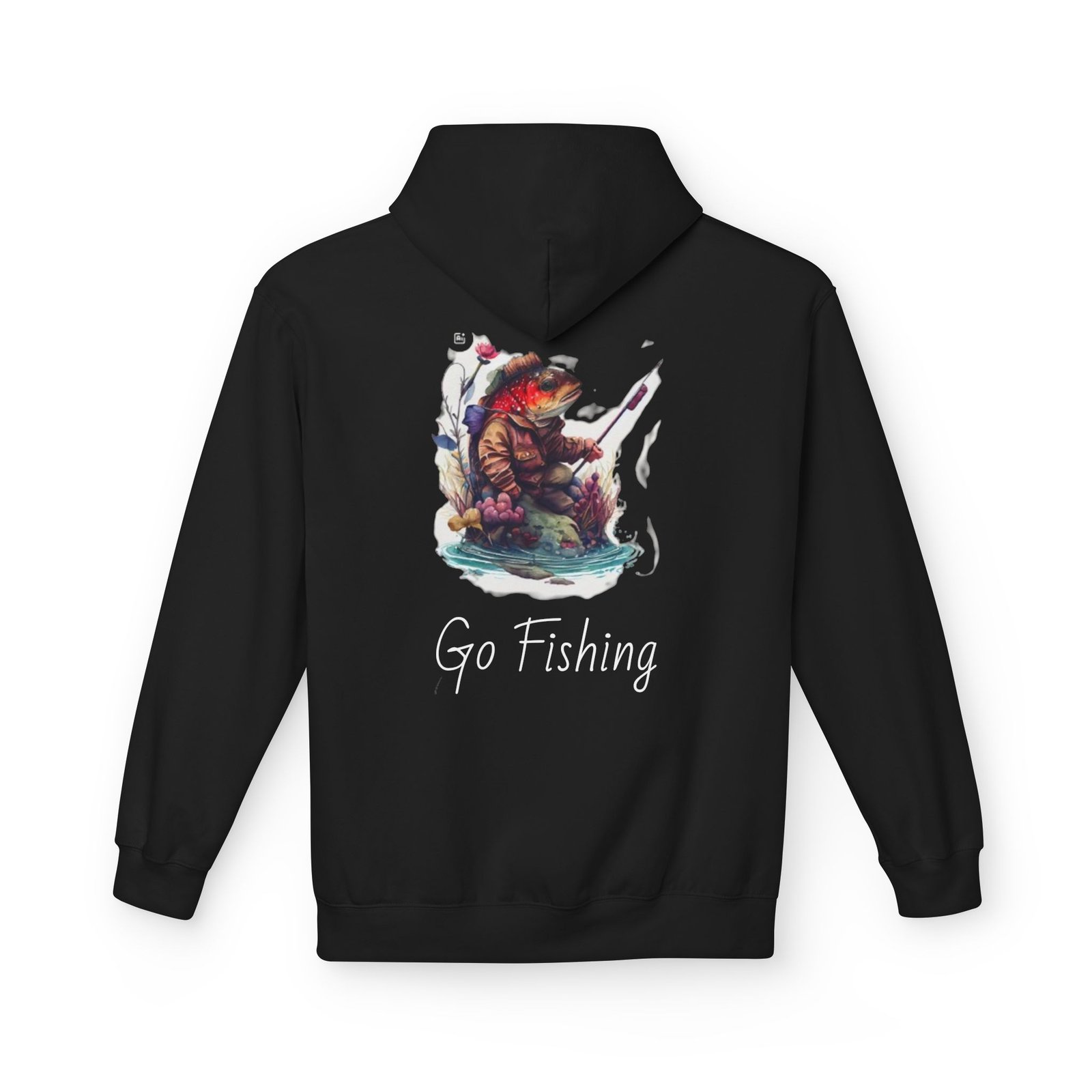 Fishing Adventure Water Sport Fleece Hoodie | Perfect Gift for Anglers, Outdoor Enthusiasts, Fishing Trips, Birthdays, and Summer - Image 10