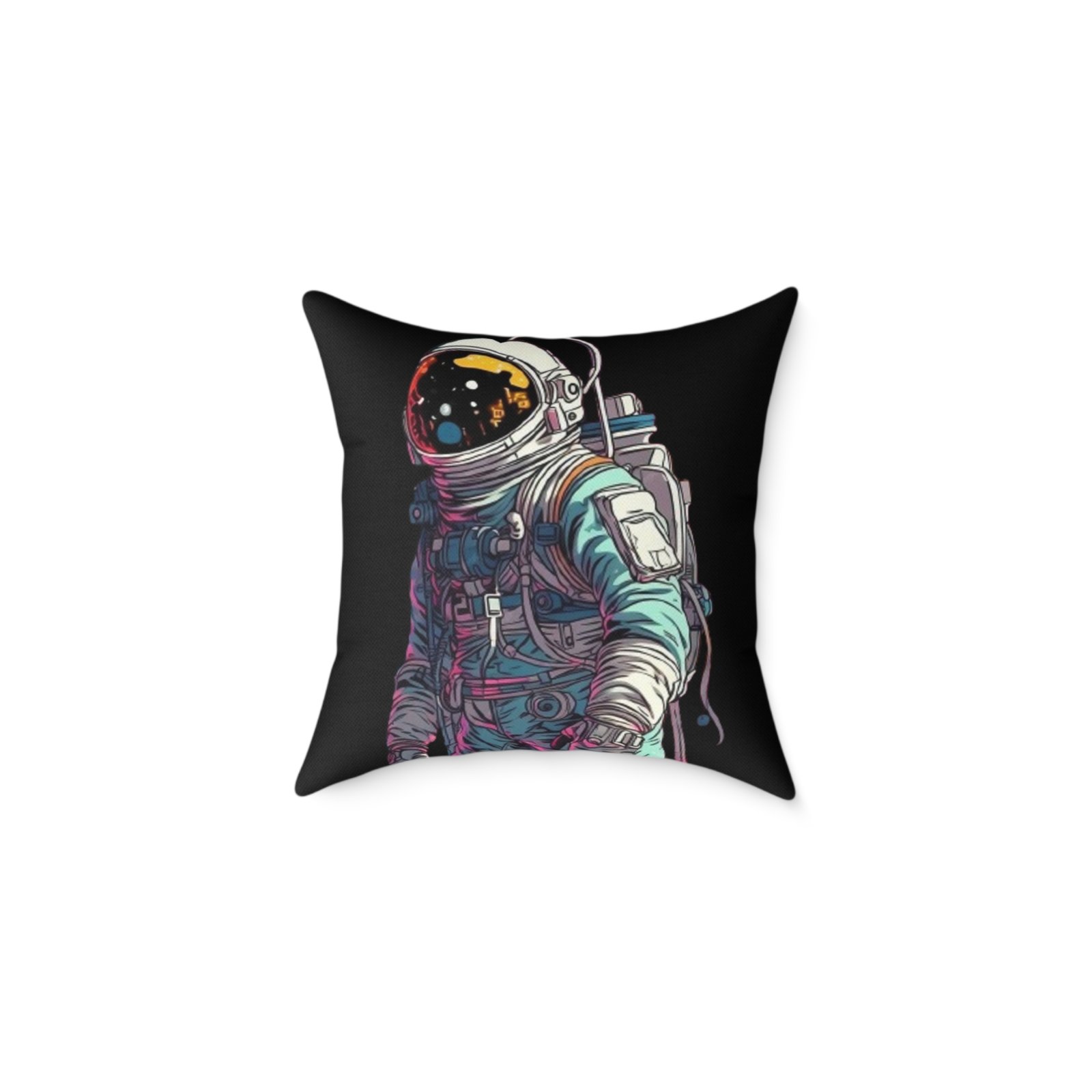 Astronaut Square Poly Canvas Pillow - Image 5