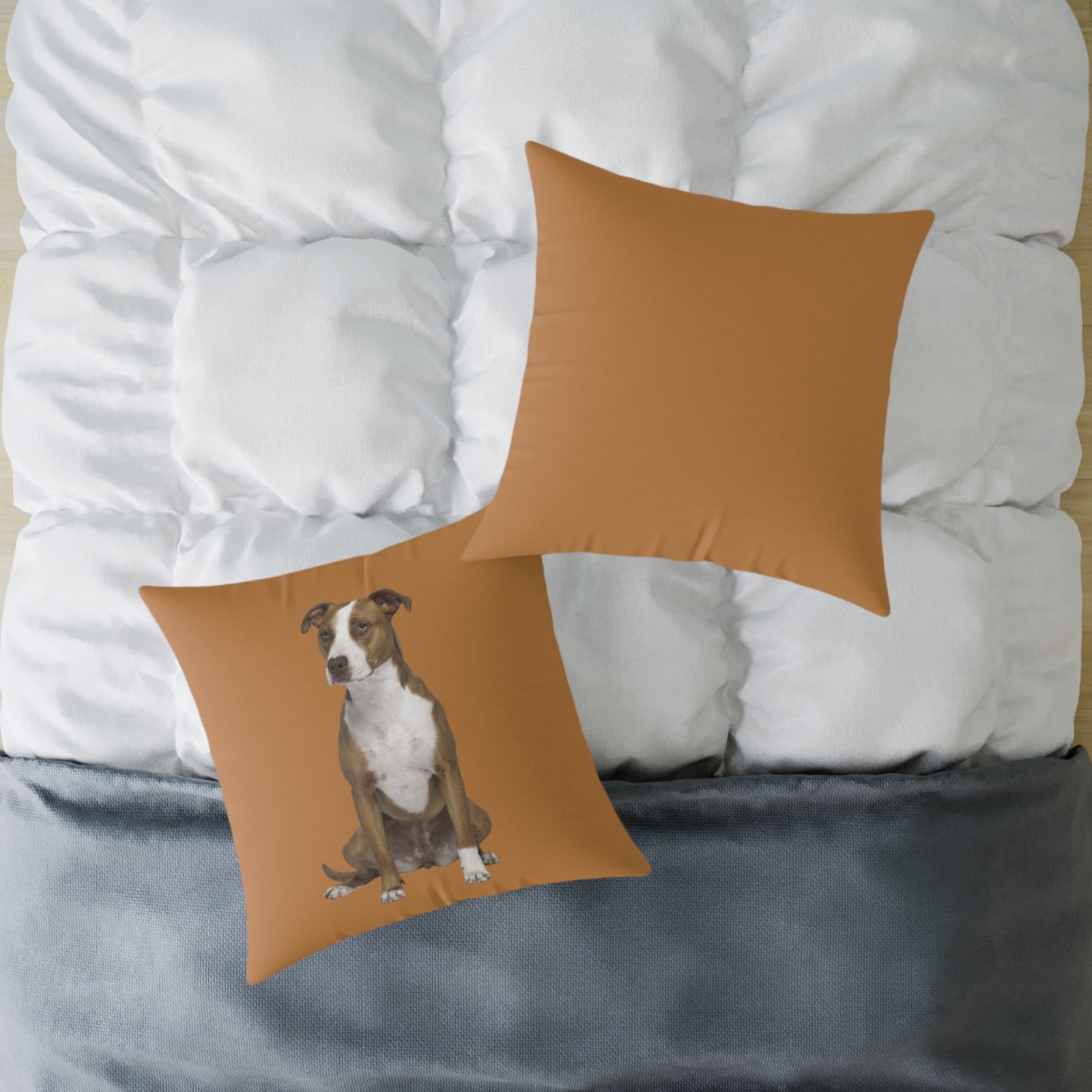 Staffordshire Bull Terrier Square Poly Canvas Pillow 08 - Image 16