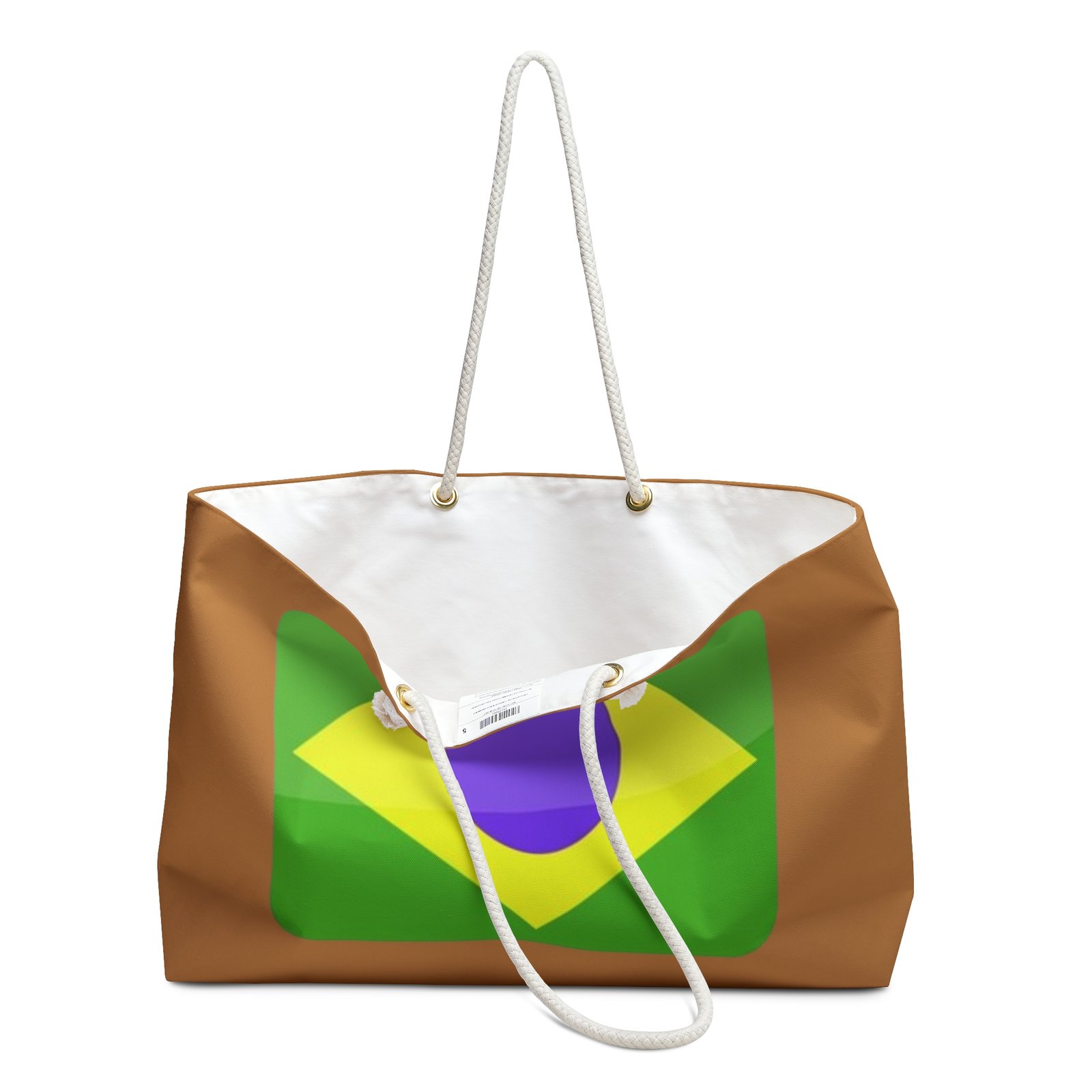 Brazil Flag Stylish Women Weekender Bag - Image 3